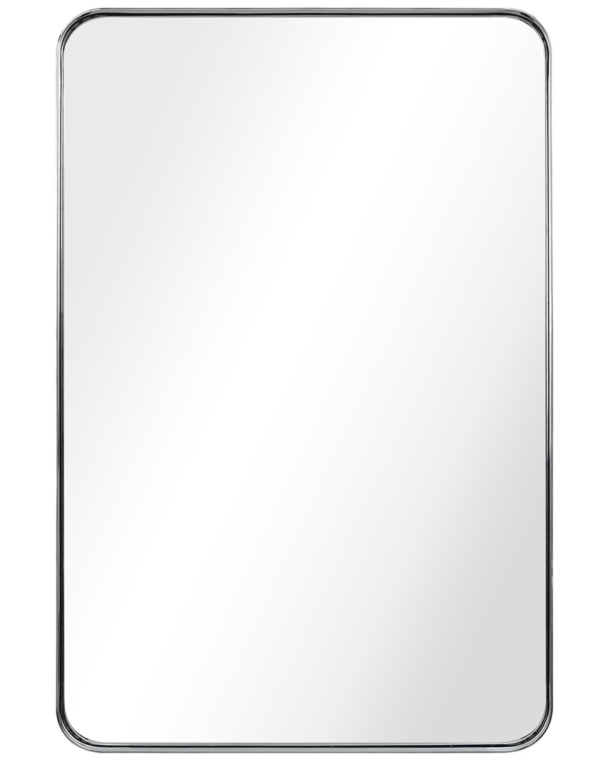 Empire Art Direct Ultra Polished Silver Stainless Steel Rectangle Wall Mirror