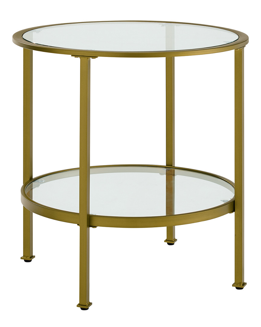 Crosley Aimee Glass Side Table