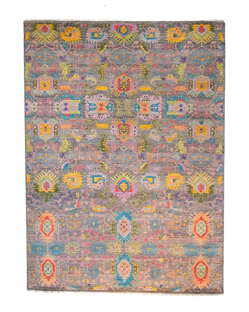 F.j. Kashanian Fj Kashanian Liam Wool Rug In Gray