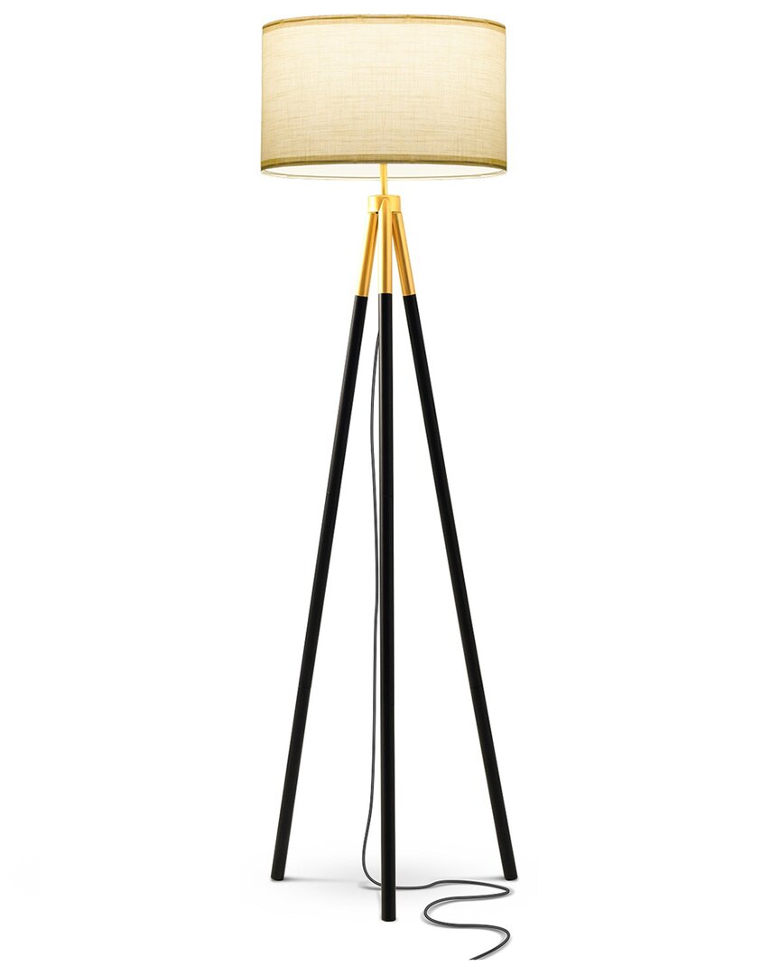 Brightech Levi Brass Modern Led Floor Lamp