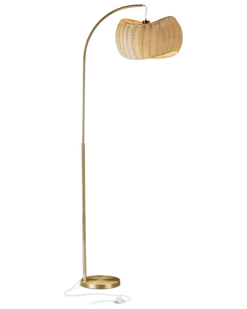 Brightech Wave Brass Led Floor Lamp
