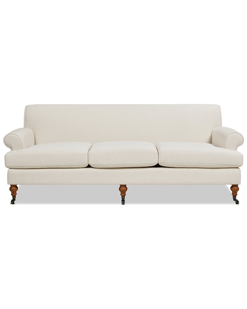 Jennifer Taylor Home Alana Lawson Three-cushion Tightback Sofa In Beige