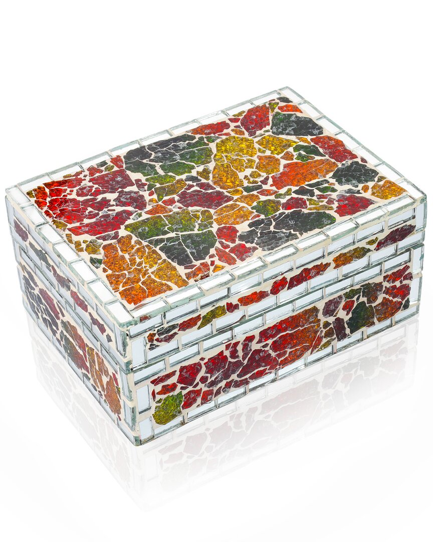 Tiramisu Kaleidoscope Mosaic Decorative Box In Multi