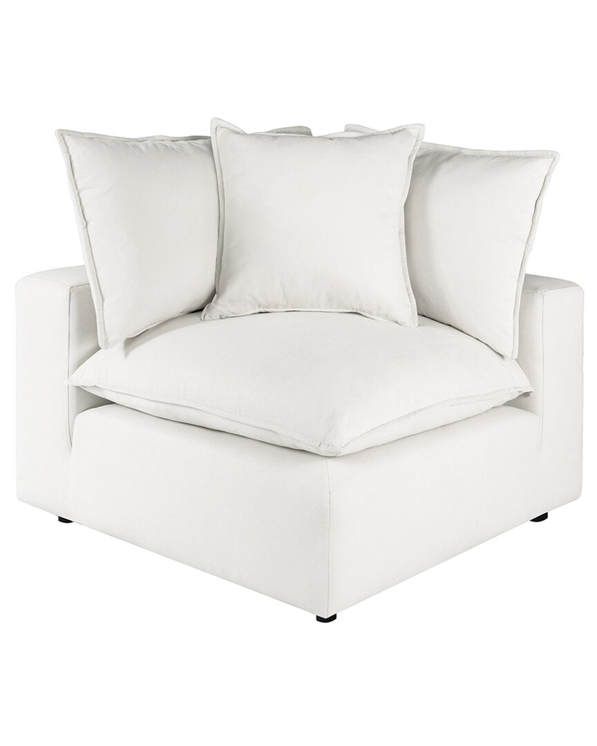Tov Furniture Cali Corner Chair In White