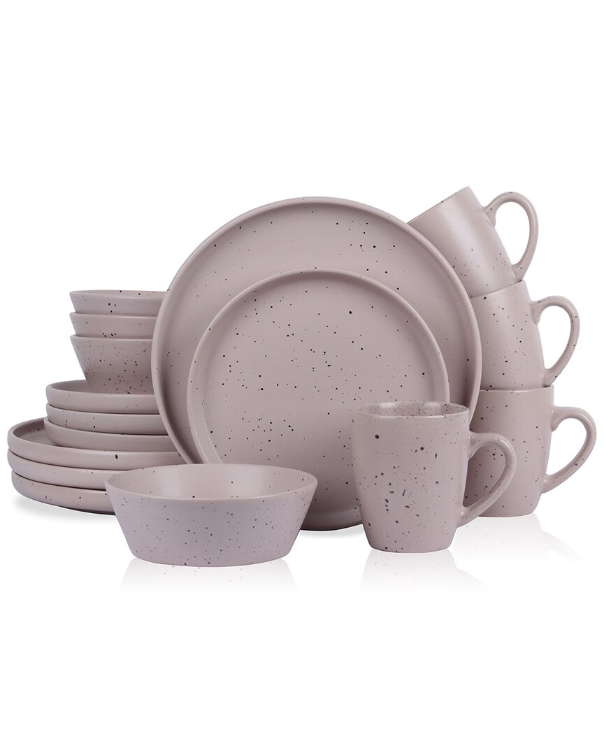 Stone Lain Jade 16pc Stoneware Dinnerware Set