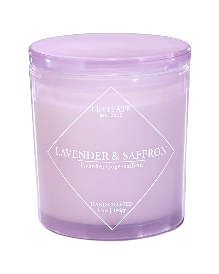 Levitate Candles Timeless/lavender & Saffron 14oz Candle In Purple