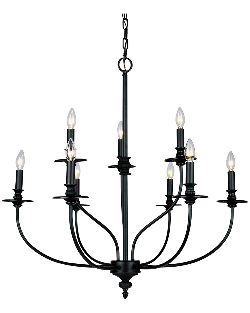 Artistic Home & Lighting 9-light Hartford Chandelier In Black