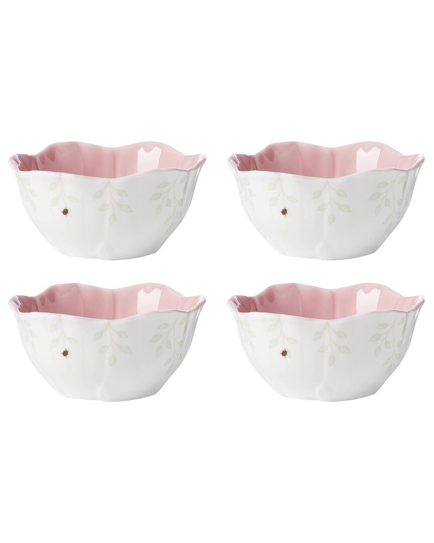 Lenox Set Of 4 Butterfly Meadow Floral Dessert Bowls