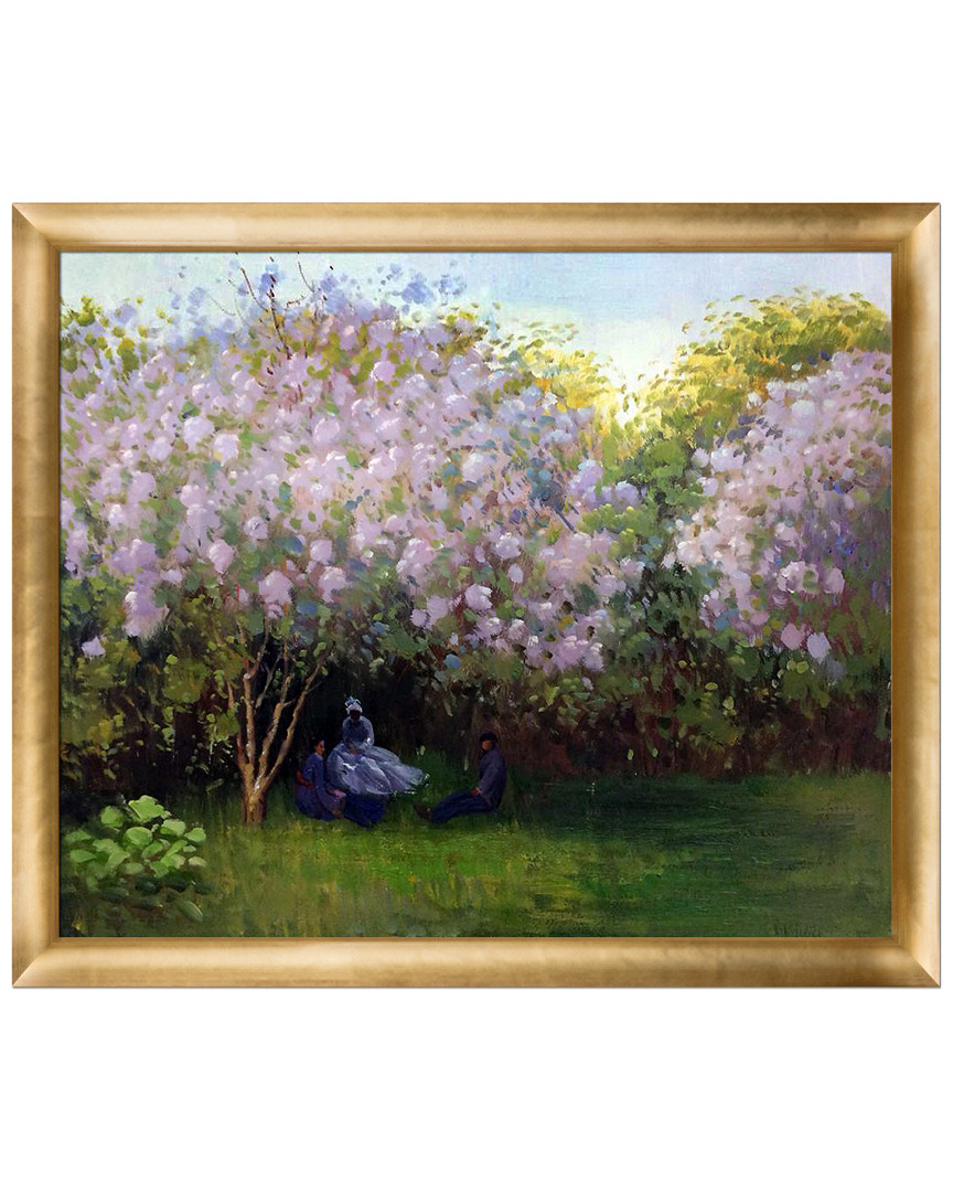 Museum Masters Resting Under The Lilacs By Claude Monet Oil Reproduction