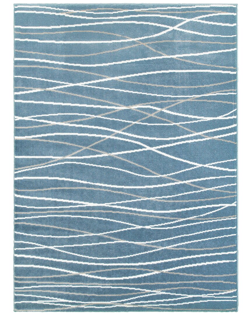 Lr Home Grace Performance Area Rug In Blue
