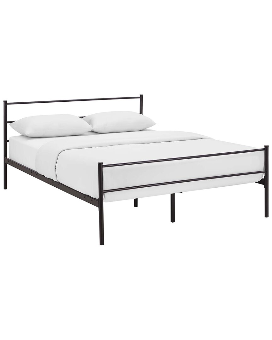 Modway Alina Platform Steel Bed Frame In Black