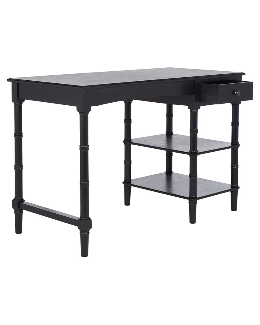 Safavieh Henric 1 Drawer 2 Shelf Desk In Black