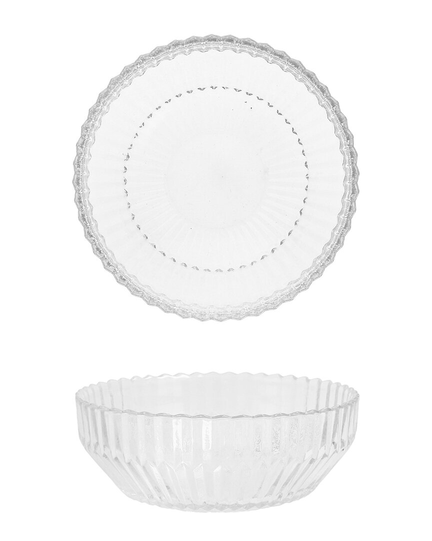 Fortessa Archie Set Of 4 Clear Cereal Bowls In Transparent
