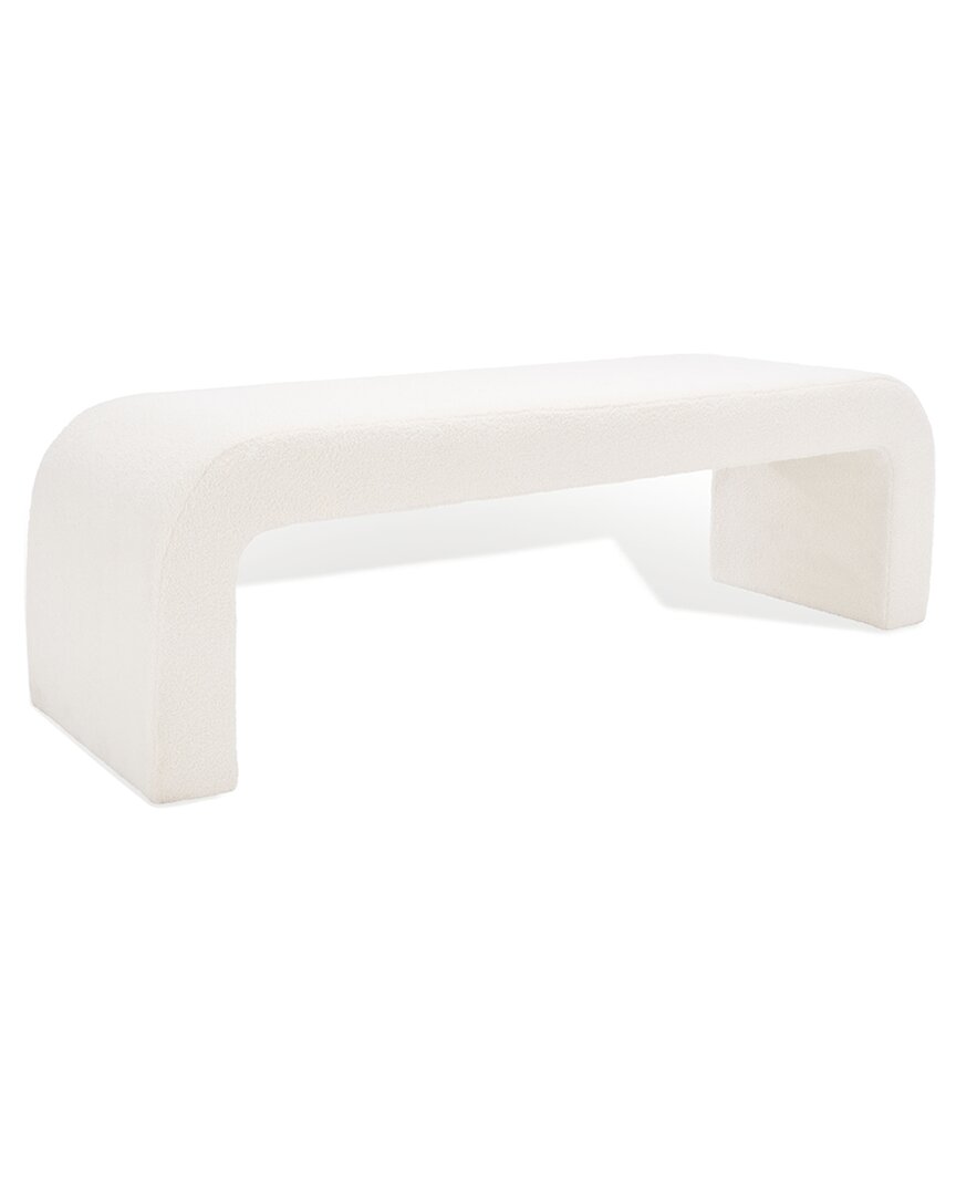 Safavieh Couture Caralynn Upholstered Bench In White