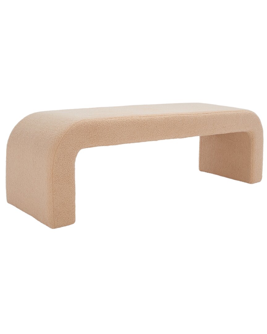 Safavieh Couture Caralynn Upholstered Bench In Tan