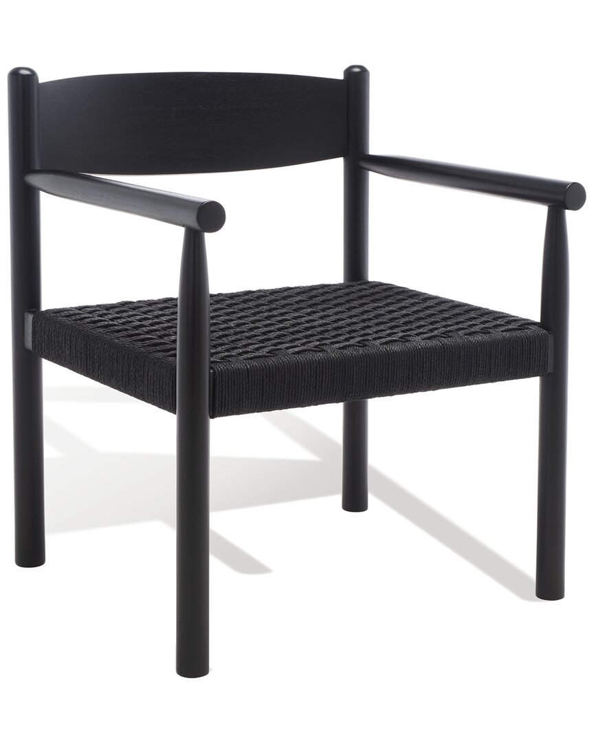 Safavieh Couture Adalee Danish Rope Accent Chair In Black