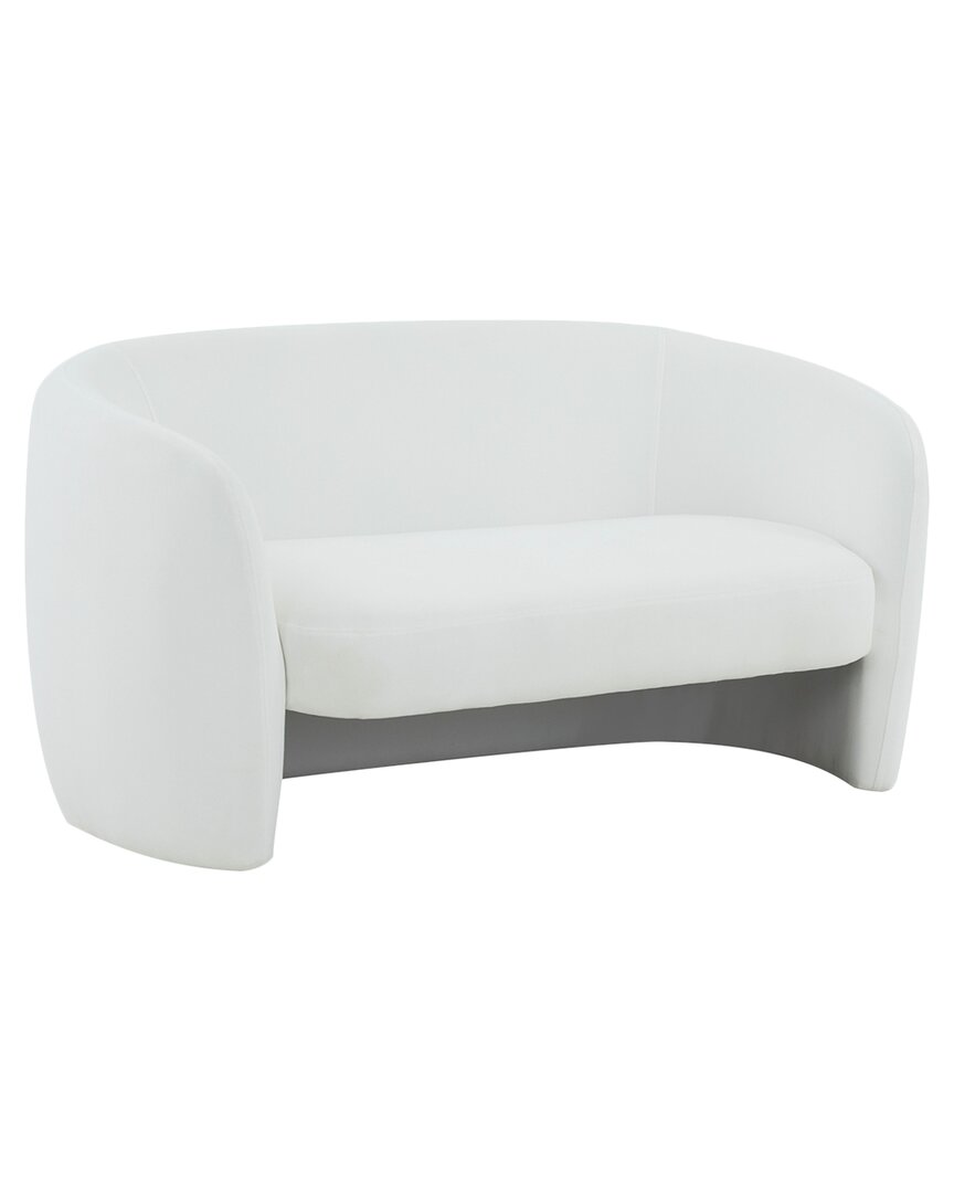 Safavieh Couture Zhao Curved Loveseat In White