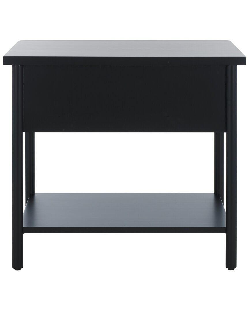 Safavieh Couture Fayletta 1 Drawer Wood Nightstand In Black