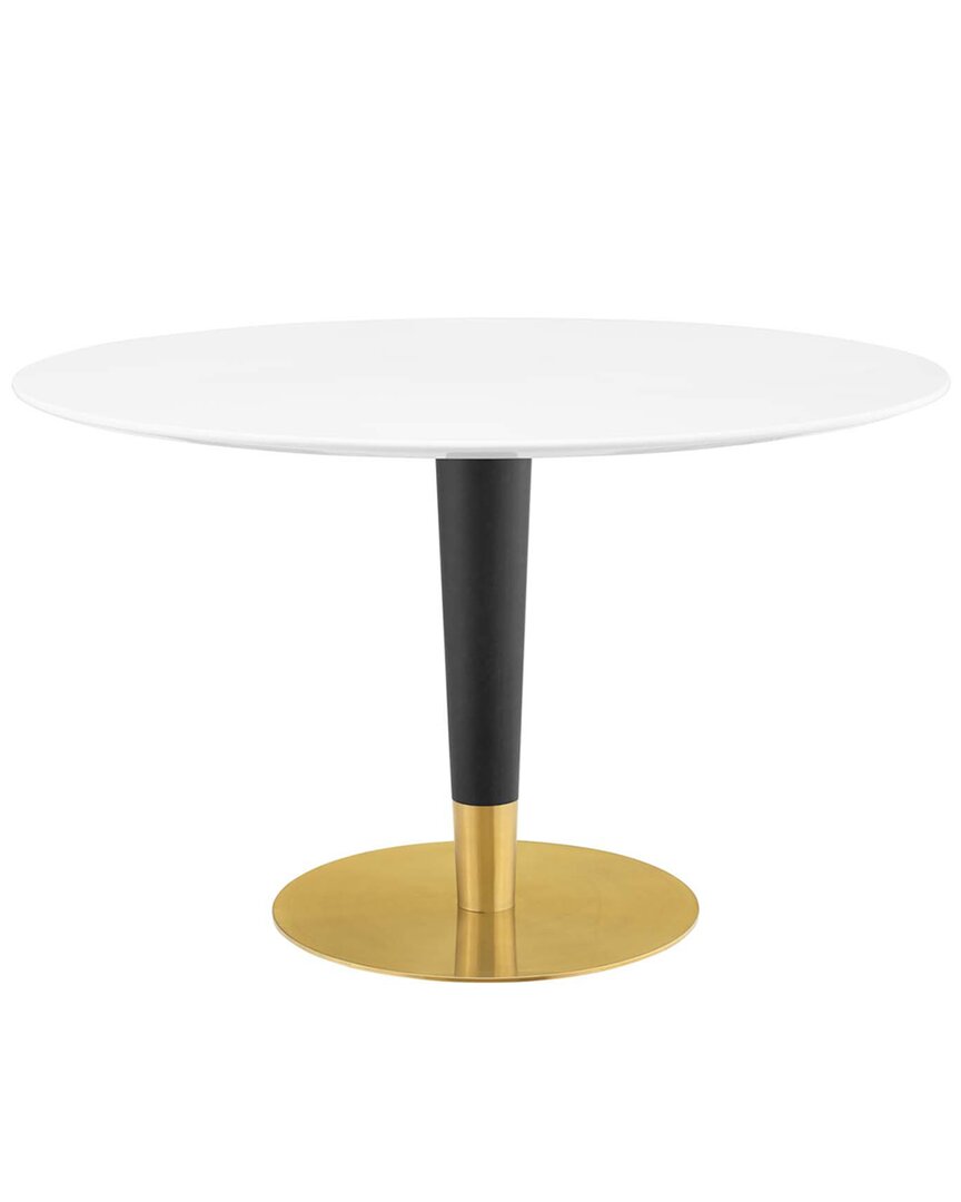 Modway Zinque 47 Dining Table In Gold
