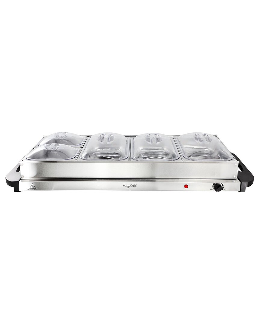 Megachef 5-section Buffet Server & Food Warmer In Metallic