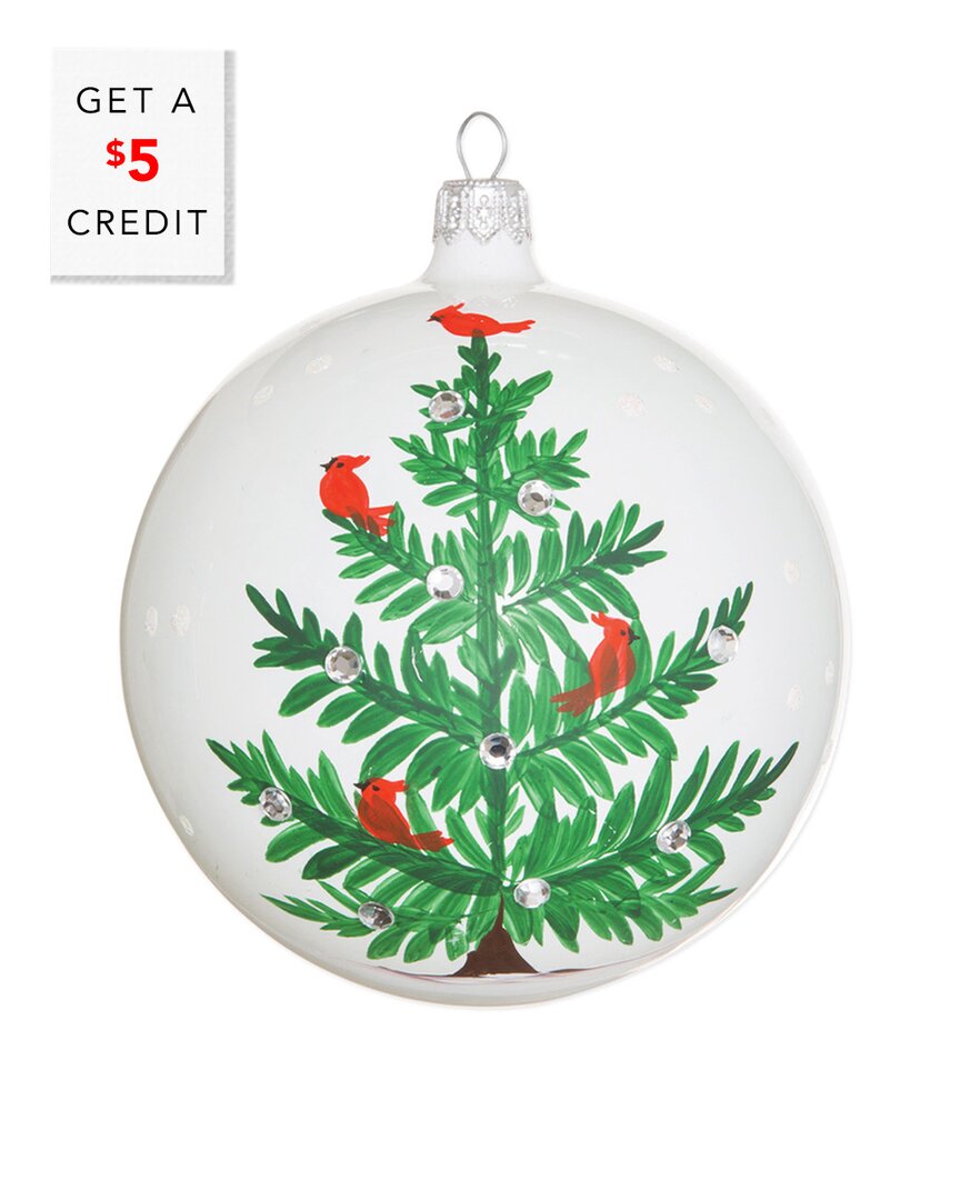 Vietri Lastra Holiday Tree Ornament In Multicolor