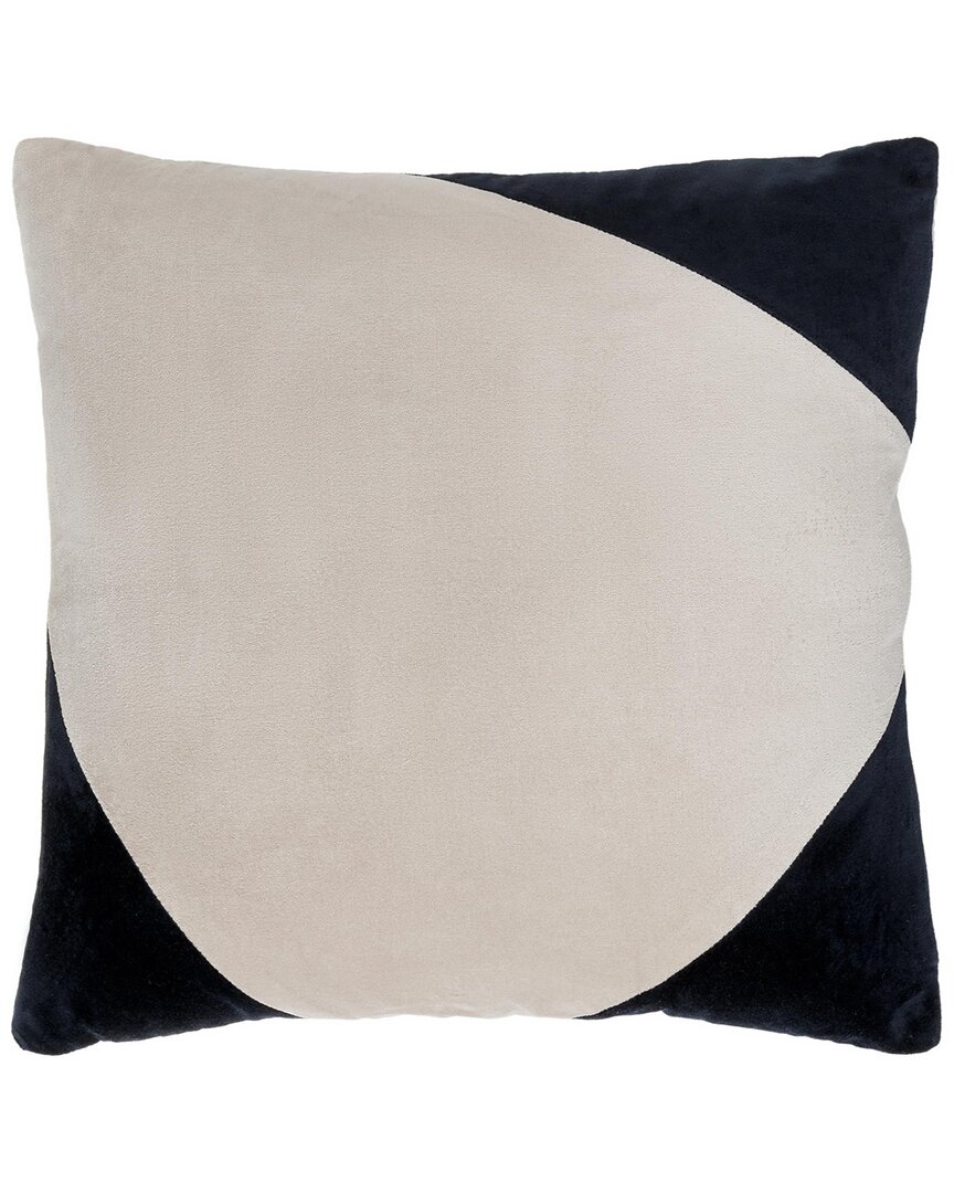 Surya Cotton Velvet Lumbar Pillow