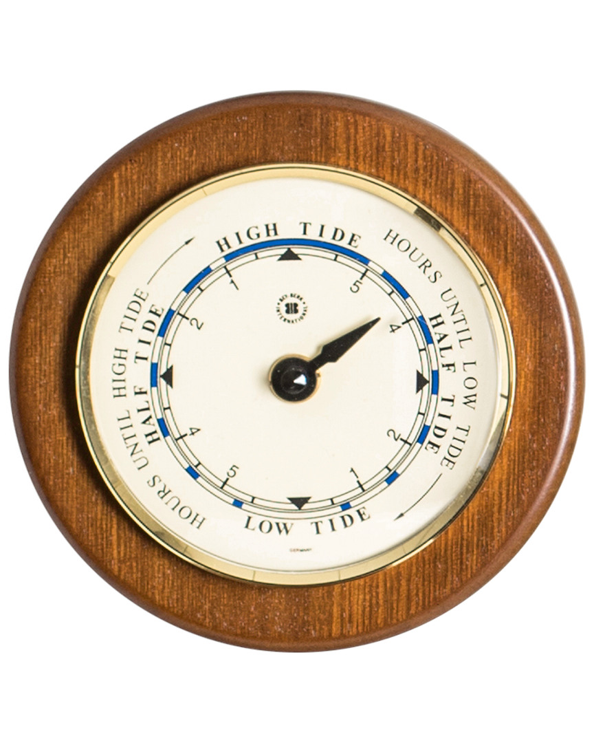 Bey-berk 5in Cherry Wood Tide Clock