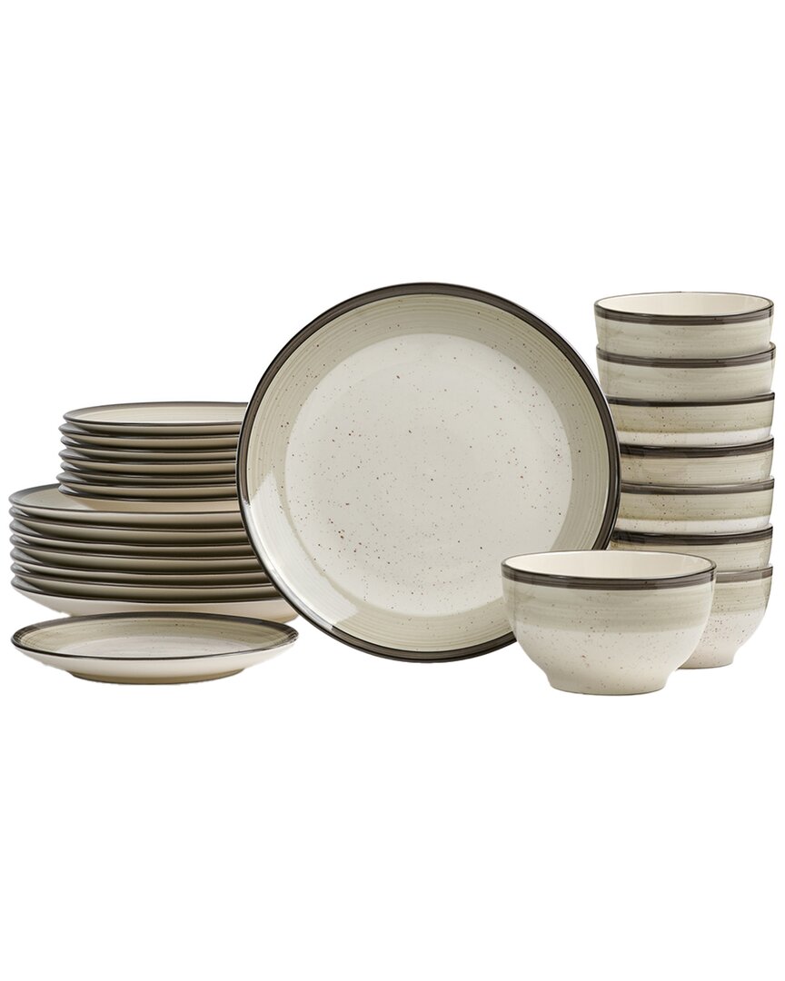 Earth & Clay Harlow 24pc Dinnerware Set Earthenware