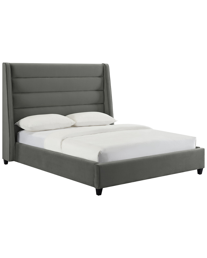 Tov Koah Grey Velvet Bed