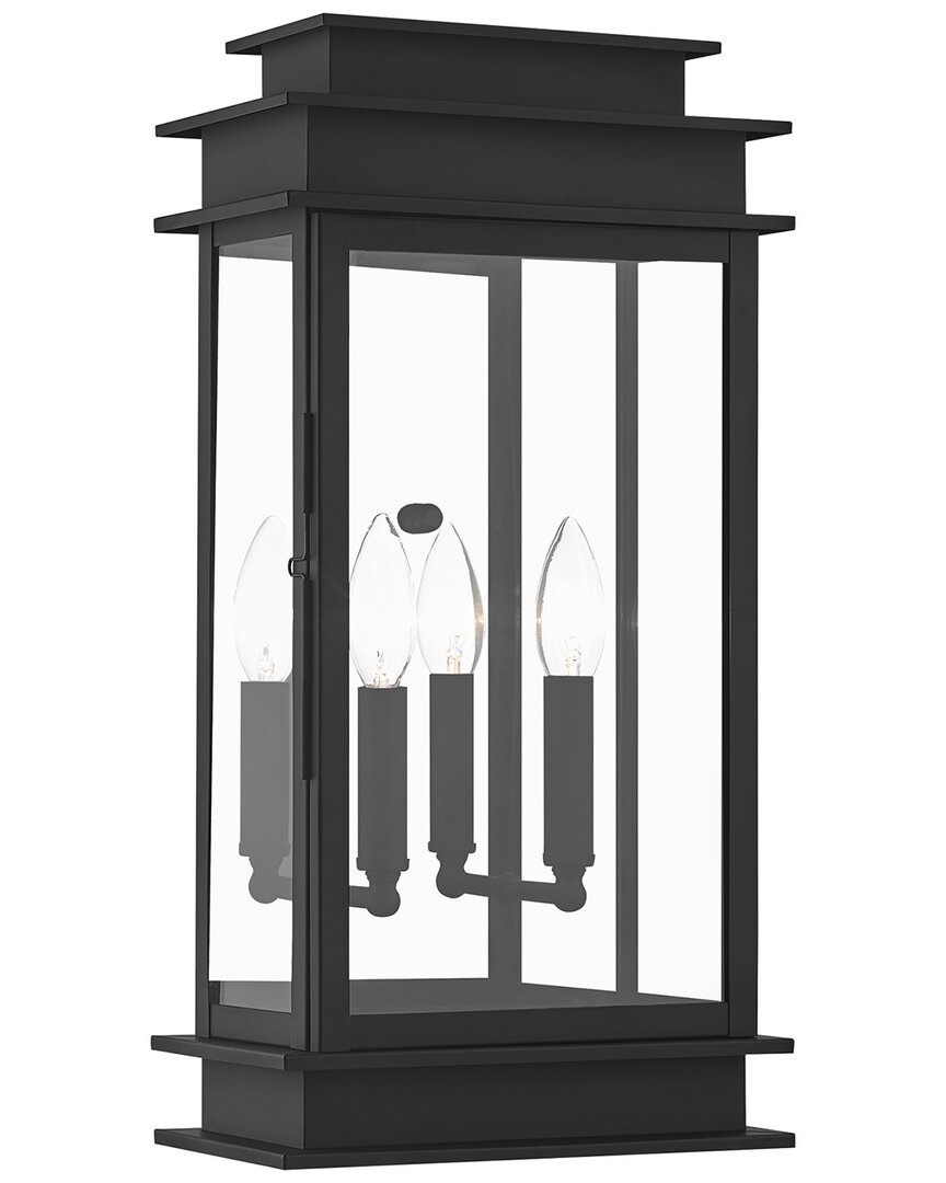 Livex Lighting 2-light Black Outdoor Wall Lantern In Black