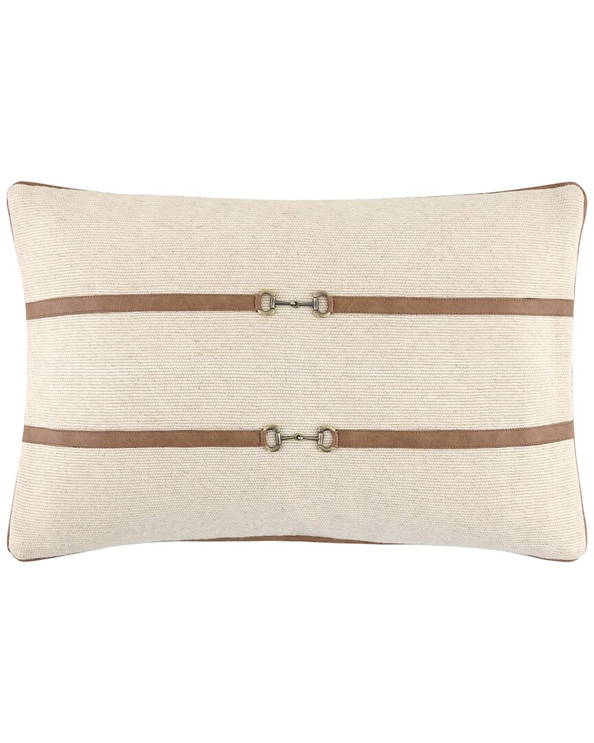 Livabliss Galey Alix X  Havre Linen-blend Accent Pillow In White