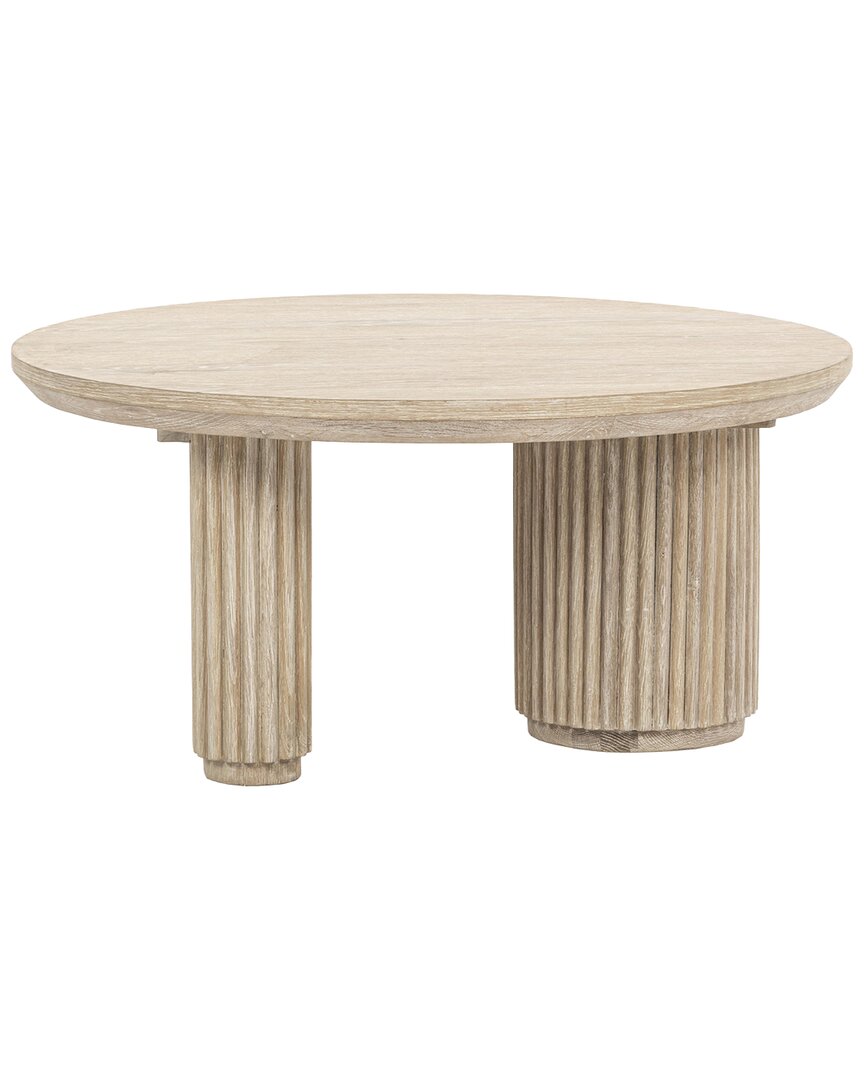 Classic Home Vander Wood Round Coffee Table