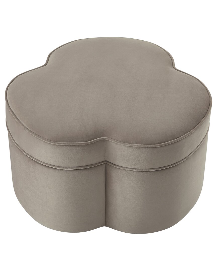 Shop Shabby Chic Akeem Cocktail Ottoman In Taupe