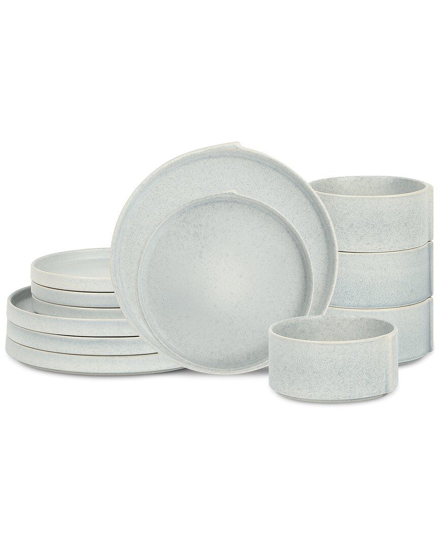 Stone Lain Bao 12pc Dinnerware Set In Blue