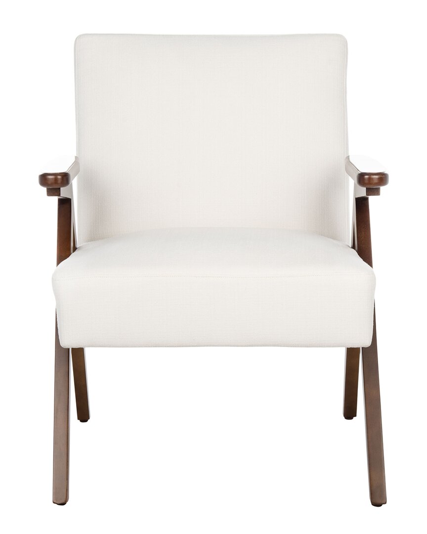 Shop Safavieh Emyr White Arm Chair