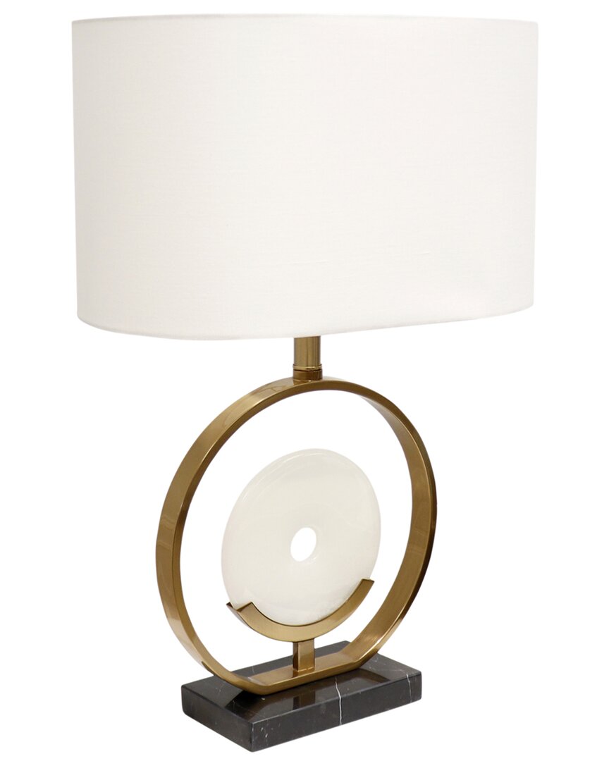 Pasargad Home Discontinued Sphere Table Lamp In Gold