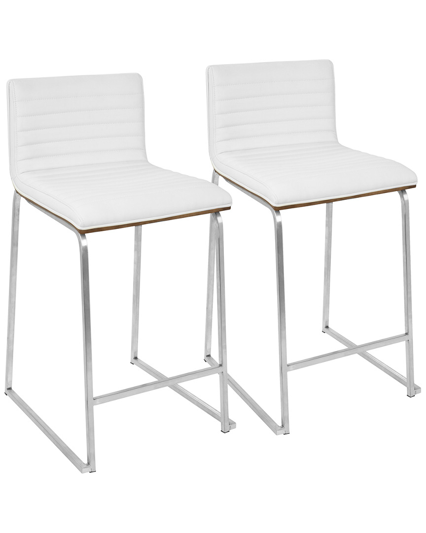 Lumisource Set Of 2 Mara Counter Stools