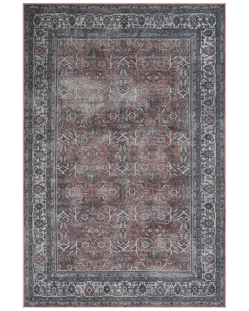 Amer Rugs Alaska Machine-washable Vintage Medallion Power-loomed Rug In Multi