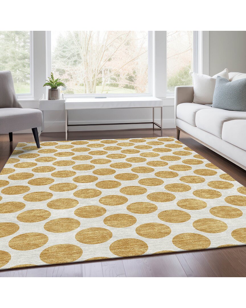 Addison Rugs Premium Washable Area Rug In Gold
