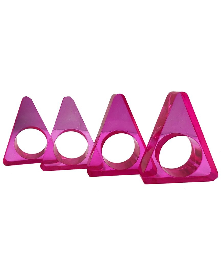 R16 Triangle Napkin Ing In Pink