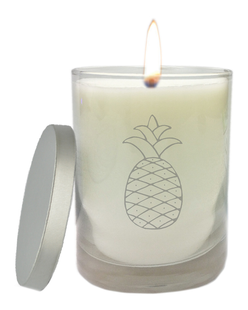 Carved Solutions ' Personalized Just Flame Unscented Hand Poured Candle