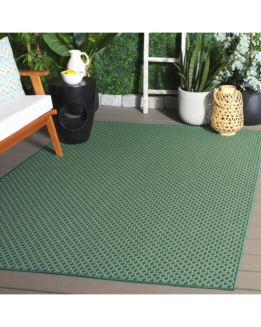Safavieh Terrace Rhea Power-loomed Indoor/outdoor Rug In Green