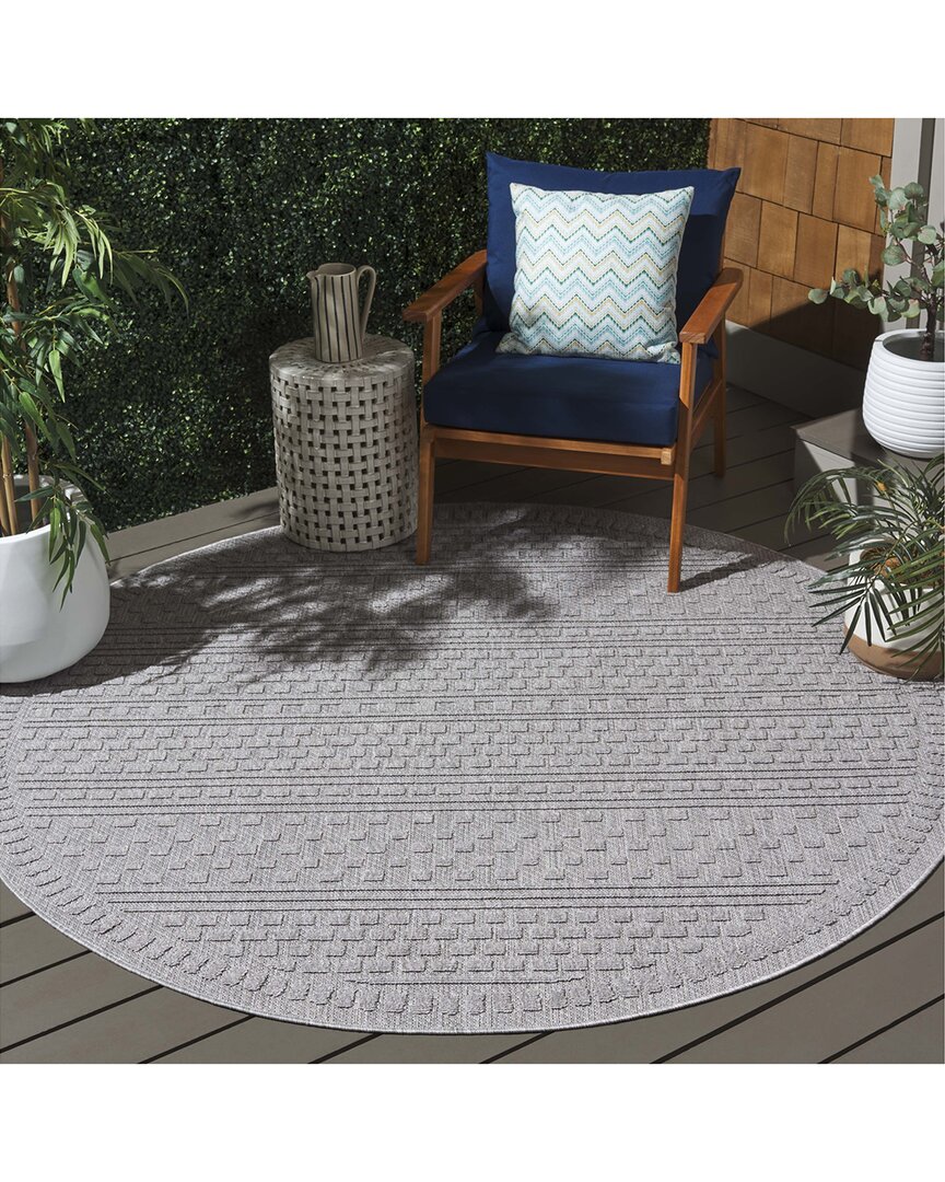 Safavieh Milos Ashen Power-loomed Indoor/outdoor Rug In Gray