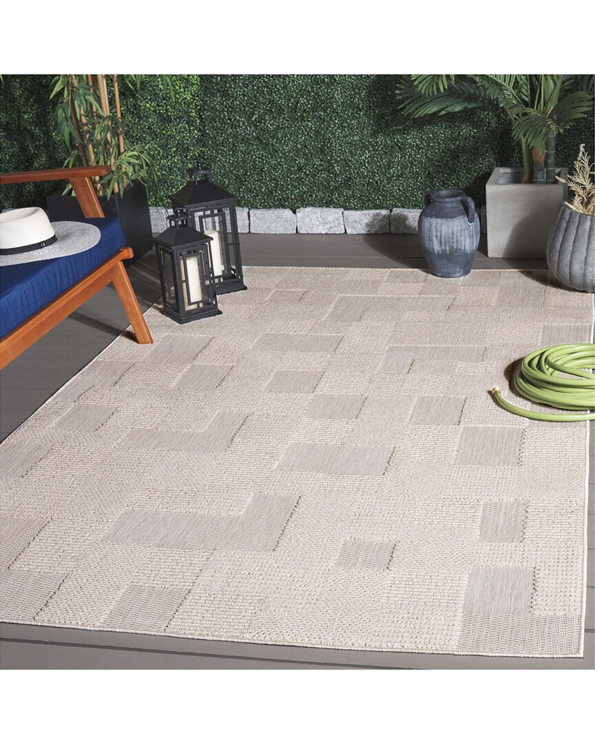 Safavieh Milos Driftshade Power-loomed Indoor/outdoor Rug In Neutral