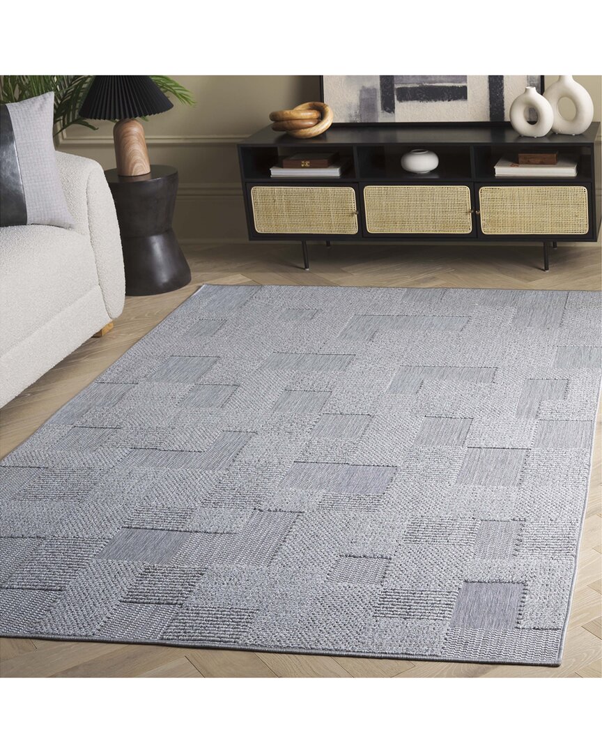 Safavieh Milos Fogterra Power-loomed Indoor/outdoor Rug In Gray