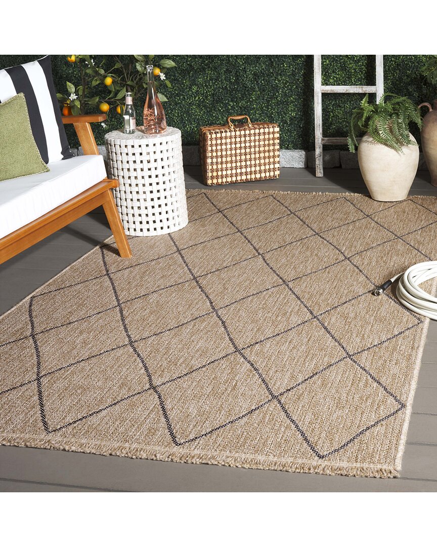 Safavieh Retreat Drizzle Power-loomed Indoor/outdoor Rug In Brown