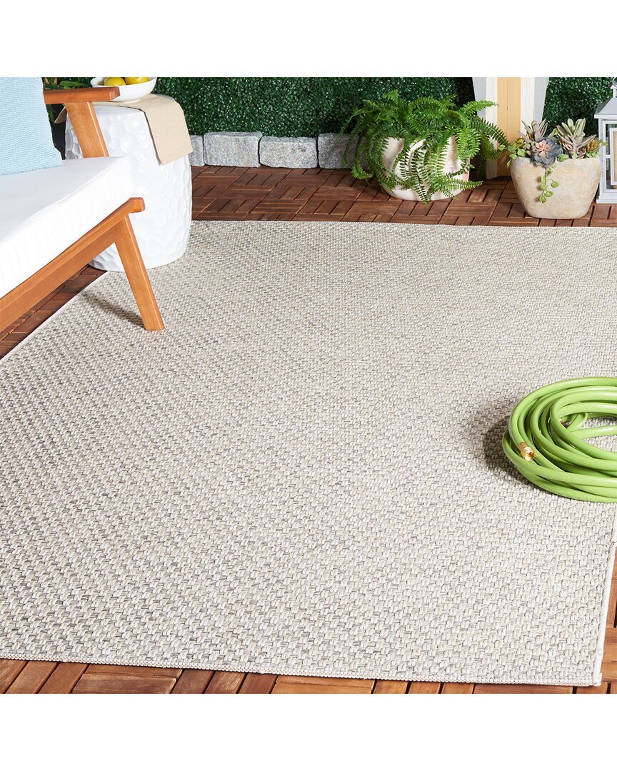 Safavieh Sisal All-weather Sable Power-loomed Indoor/outdoor Rug In Gray