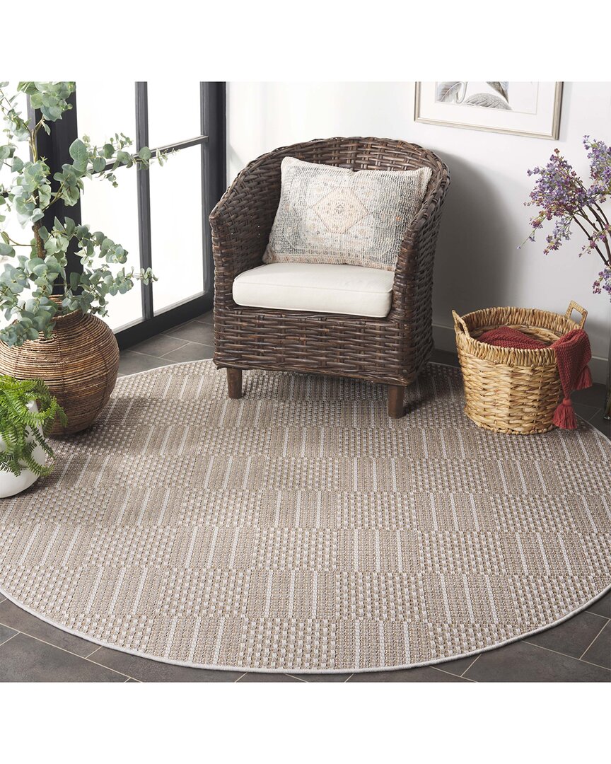 Safavieh Sisal All-weather Varka Power-loomed Indoor/outdoor Rug In Neutral