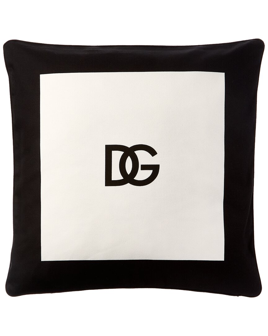 Dolce & Gabbana Gabardine Cushion In Black