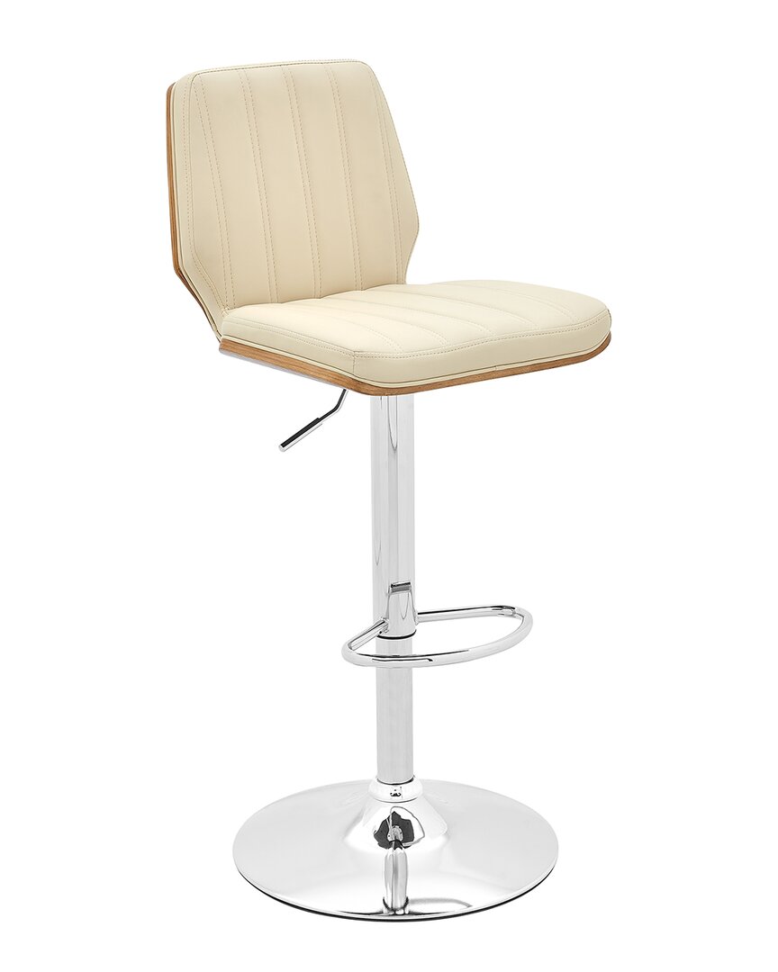 Armen Living Sabine Adjustable Swivel In Cream